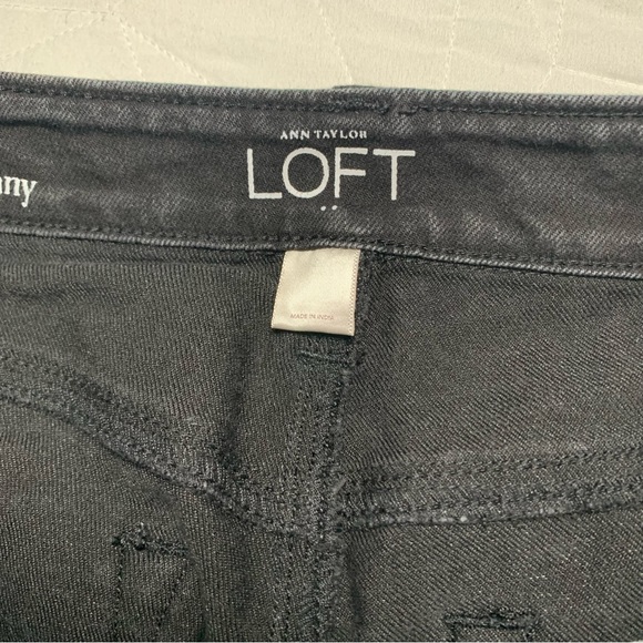 ANN TAYLOR LOFT Modern skinny ankle Black jeans Size 4 - Picture 6 of 12
